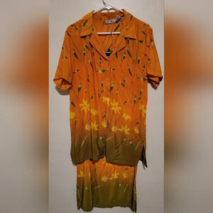 Plus Size Two piece women's maxi-skirt and top set (Size S)